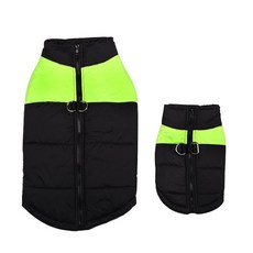 데이오프 애견 후드점퍼 패딩/코트/아우터, 패딩-형광노랑, 1개