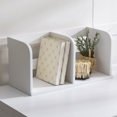 [홈퍼니] 심플 48cm 1단 책꽂이, 화이트