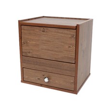 [홈퍼니] 미니 좌식 사각 서랍 화장대, 옹이앤틱