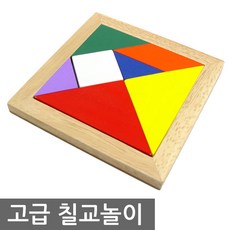 원목 소마큐브 하노이탑 칠교 쌓기나무100P 큐브, 칠교(지퍼백 고급형), 1개