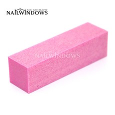 네일윈도우 사각샌딩블럭, 1개, 핑크120그릿