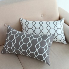 쭈앙 모던 솜포함 쿠션 소파쿠션 의자쿠션 낮잠베개, 화이트