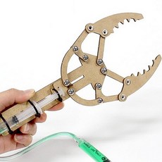 (사이언샵)나무 유압 로봇팔 (이관절 집게팔), 상세설명참조