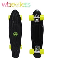 [휠러스] 크루져 22.5인치-블랙 스케이트보드, 블랙, 1개