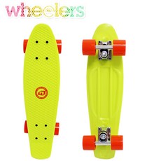 [휠러스] 크루져 22.5인치-옐로우 스케이트보드, 형광그린, 1개