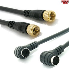 더블스피드 HDTV 디지털TV 안테나 케이블 TV안테나선 연결선 유렵형, AG0010, 1개