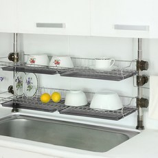 리빙나이스 기둥식 씽크선반800 2단 로얄