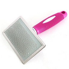 NUNBELL 애견 브러쉬 애견빗, (대)핑크, 1개