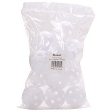 Markwort 플라스틱 베이스볼 홀 포함, White, 1개
