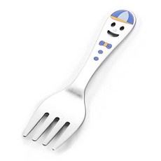 현우 스마일펀치 세라믹 이유식포크, 블루, 1개