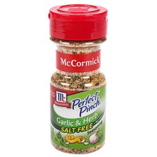 맥코믹 퍼펙트 핀치 갈릭 & 허브 솔트 프리 시즈닝, 77g, 1개