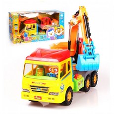 뽀로로 타요 장난감 견인차 레미콘 포크레인 중장비, 52.뽀로로 포크레인 트럭, 1개