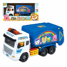 뽀로로 타요 장난감 견인차 레미콘 포크레인 중장비, 47.뽀로로 힘쎈 분리수거차, 1개