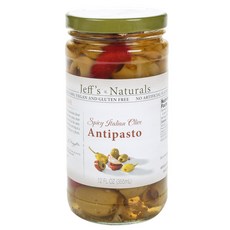 제프스네츄럴스 스파이시 이탈리안 올리브 안티파스토 글루텐 프리 비건, 1개, 355ml