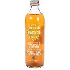곰부차원더드링크 스파클링 퍼먼티드 티 아시안 페어 & 생강, 1개, 414ml