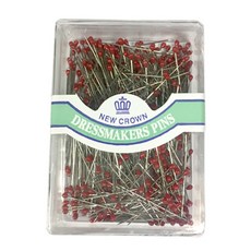 NEW CROWN 시침핀 실크핀 볼칼라핀 진주핀 진주시침핀 칼라핀 (small case), 볼빨강핀, 1개