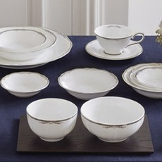 한국도자기 윙스단반상기 6p, 혼합 색상, 합(상) 2p + 합(하) 2p, 대접 2p