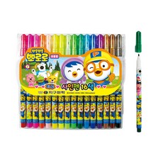지구화학 뽀로로사인펜 16색, 1세트