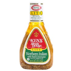 Ken's 스테이크 하우스 라이트 노스 이탈리안 드레싱 & 마리네이드, 1개, 473ml
