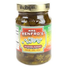 Mrs. Renfro's 할라피뇨 페퍼 나초 슬라이스드, 473ml, 1개