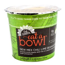 Chef Soraya Eat A Bowl 뉴 멕스 칠리 라임 빈 앤 라이스, 70.8g, 1개