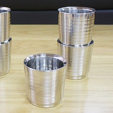 키친앤유 파도이중컵 유광 무광 중 대사이즈, 4.무광(대), 1개