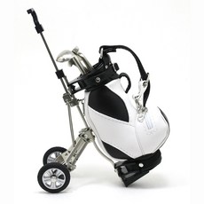 베리구즈 골프클럽 볼펜 & 캐디백 펜홀더 세트 (펜3종 포함) 펜홀더/연필꽂이, 블랙, 1개