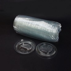 달곰베이킹 대용량 투명컵모음, 투명컵-평뚜껑(무타공/100개), 1개