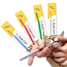 펫투스케어 칫솔 색상임의, 5개, 펫 투스케어 칫솔 5개 세트