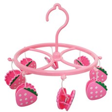 하늬 미니사이즈 빨래건조대 딸기(핑크), 1세트
