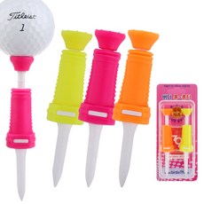 birdie79 Kasiya Golf 矽膠高度可調長版高爾夫球釘 2件組, 隨機出貨