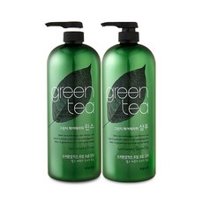 과일나라 그린티 헤어테라피 1500ml 샴푸+린스, 1세트