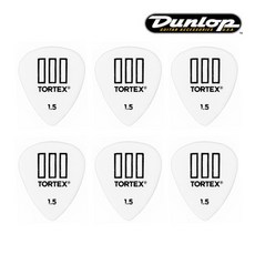 던롭 피크 기타피크 톨텍스3 스탠다드 1.50mm 462R1.50 (세트 6) New Tortex3 STD Dunlop Pick, 단품