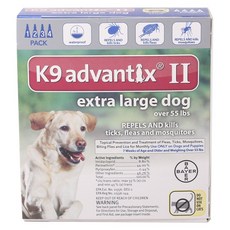 Bayer K9 어드밴틱스 II 해충 예방 초대형견용 (24.9kg 이상)