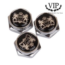 VIP 번호판볼트 라이언로고 자동차번호판볼트, 1세트