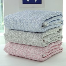 국내산 시어서커 여름카페트 겸 침대패드 SS/Q, 눈꽃송이 카페트 Q/ 블루