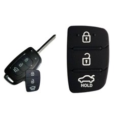 자동차 폴딩키고무버 1+1 버튼 수리 DIY 3버튼 스타렉스 엑센트, 2개, (신형)폴딩키 [3버튼]고무