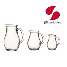 파사바체 비스트로 저그 물병 0.25L 0.5L 1L, 투명, 1개