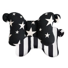 해피코튼 투톤 유아목베개, 블랙스타