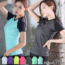 패션윙 스포티브 나그랑 여성 반팔티셔츠 요가복상의