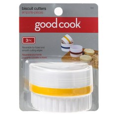 Good Cook 비스킷 커터 3종세트, 1개, 6.4cm+7cm+7.6cm