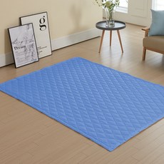 광목 순면 내츄럴 침대패드, 마린블루