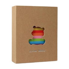 베리구즈 레인보우 포토북 사진앨범 4X6 포켓앨범 (100매) 일반포토앨범, 곰돌이, 100매