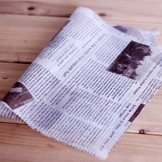 쿠킹스토리 사각 포장유산지, 영자신문, 1개, 15개