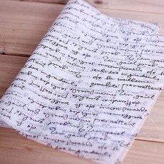 쿠킹스토리 사각 포장유산지, 필기체, 1개, 15개