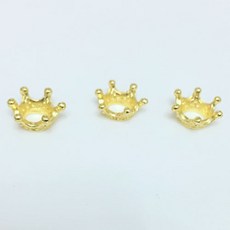 호두마루샵 석고방향제재료 데코장식 미니어처왕관 오퓨저포장부자재, 골드, 미니왕관