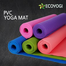 에코요기 PVC 요가매트, 핑크, 1개