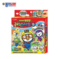종이나라 색종이 글라스아트 뽀로로 6색, 혼합, 6, 6