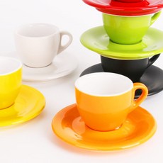 노빌 에스프레소잔 90ml, 잔-화이트, 1개