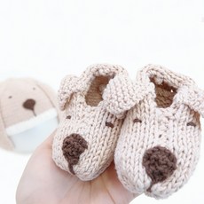 멜로우 신생아 강아지덧신 니팅키트, 남여공용, 1개